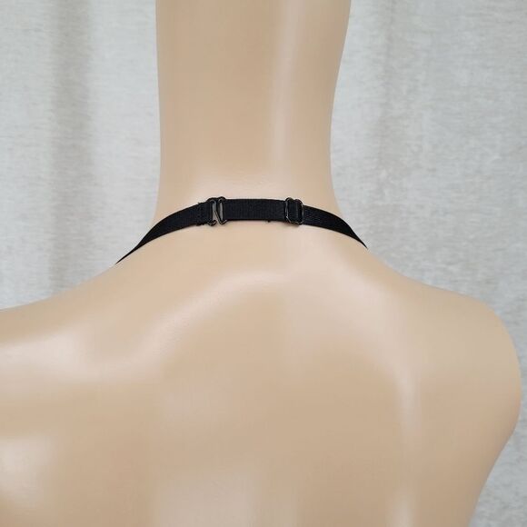 FREDERICK'S of Hollywood Green and Black Underwire Halter Bra Women's Medium Y2K - Picture 5 of 11